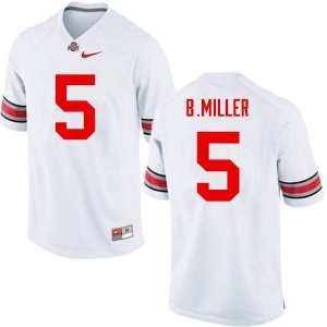 NCAA Ohio State Buckeyes Men's #5 Braxton Miller White Nike Football College Jersey JOB5345DF